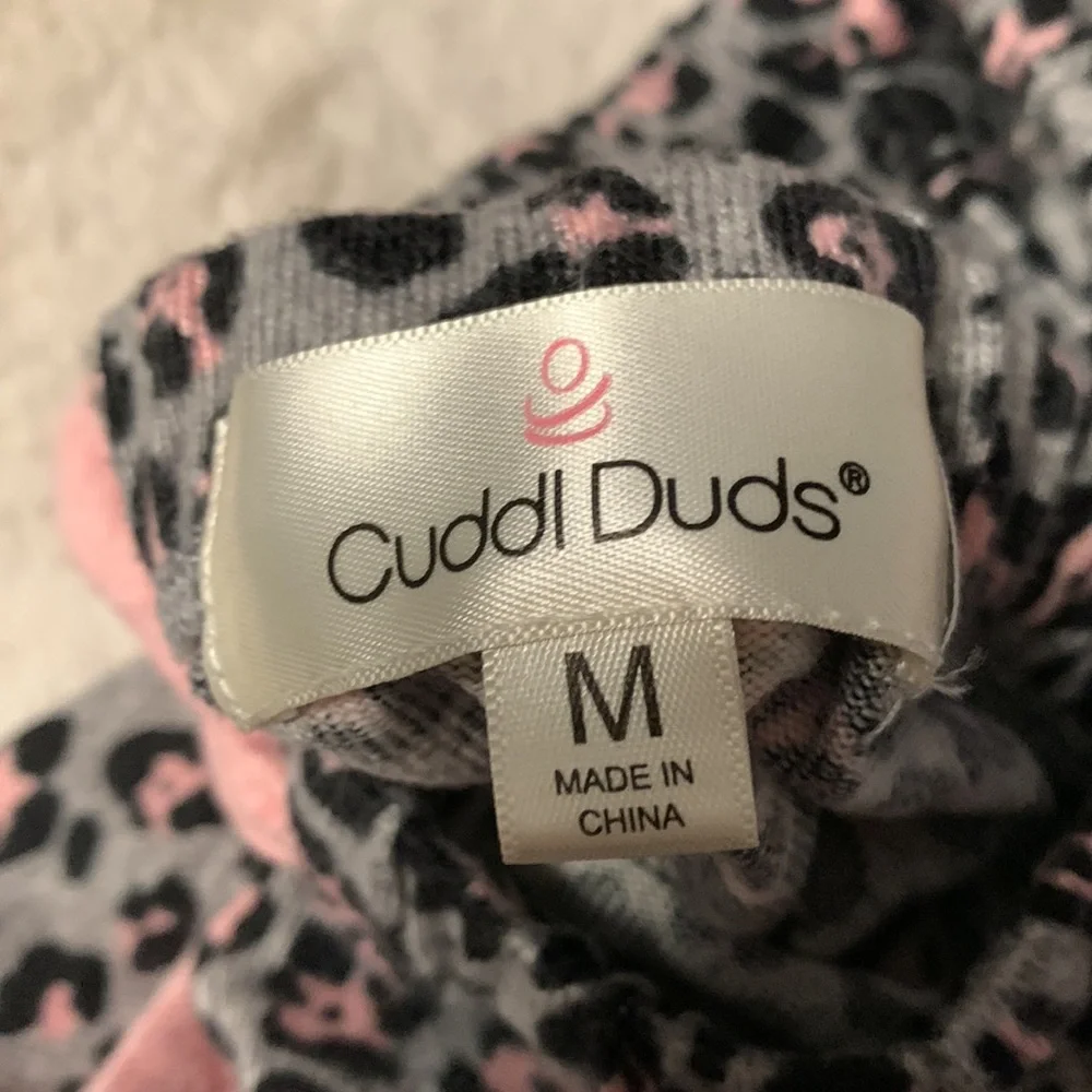 Medium Cuddl duds long sleeve pajama set